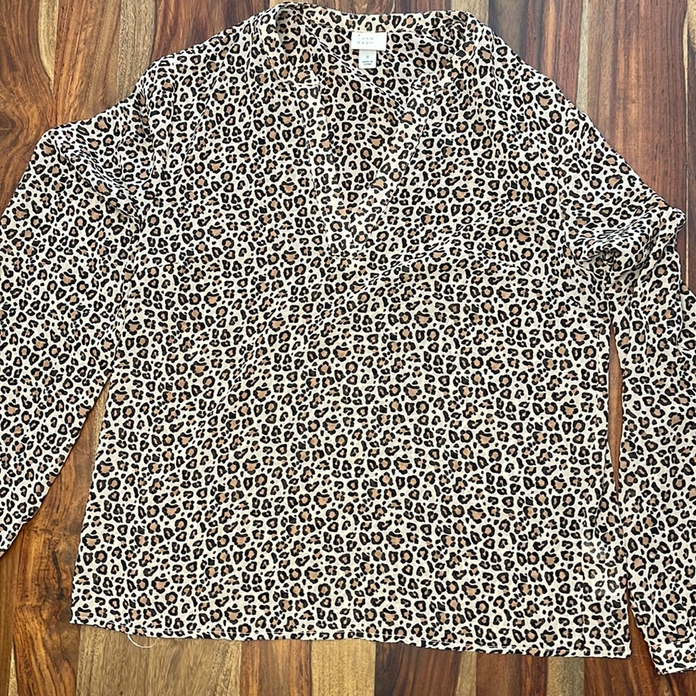 Cheetah print blouse